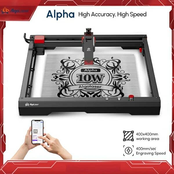 Laser Engraver, 10W Output Power Laser Cutter, 10W Higher Accuracy 2