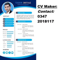 CV Maker, Writing CV, Resume, Business CV Designer