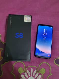 Samsung s8 offical pta approved with box charger