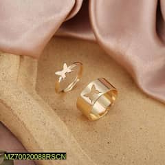 beautiful butterfly couple ring