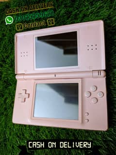 PINK Nintendo DS Lite With Charger Games Mario Pokemon Good Condition