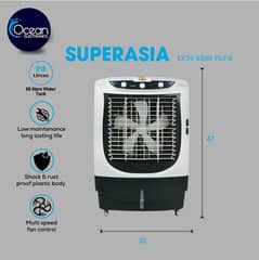 Super Asia Air Cooler ECM-6500,65L,Auto Swing,Turbo Cool,1 Yr Warranty