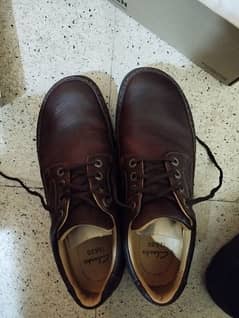 CLARKS NATURE THREE RED MAROON COLOUR