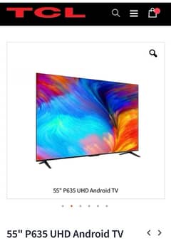 TCL 55" P635 UHD Android TV. full HD(2160p) /4k