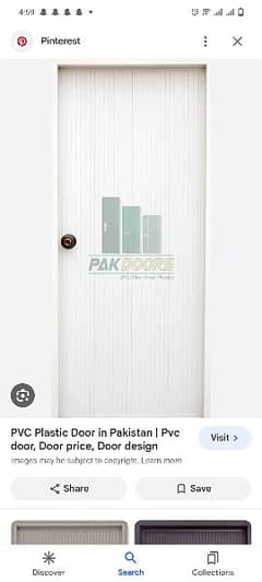 Plastic pvc door