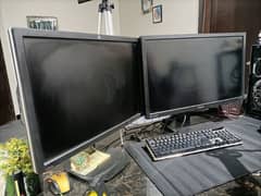 ASUS 27" and HP 24" Monitors