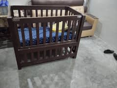 baby bed with new mattress for sale