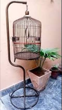 Small size hanging round shaped cage for small birds