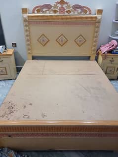 Bed, Dressing and 2 Side tables