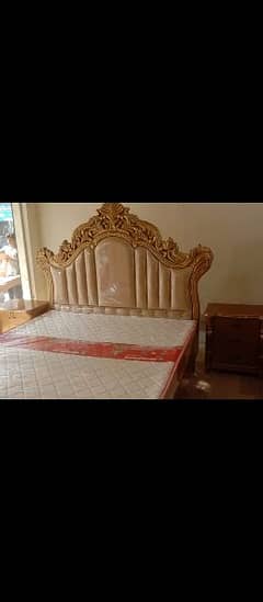 bed set /bed for sale /new bed /poshish bed /velvet bed /wooden bed