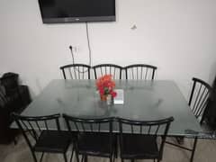 Glass Dinning Table 8 seats