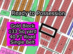 R - 705 (133 Sq yard + 40 FT Road + Gold Block) North Town Residency Phase - 1 Surjani