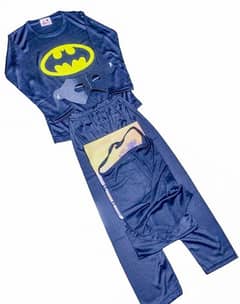 4 Pcs kids stitched dry fit micro batman costume