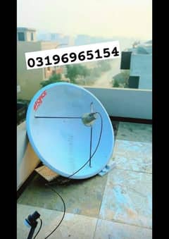 12*Dish antenna TV and service over all lahore 03196965154