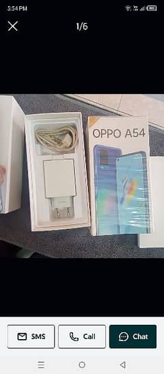 oppo A54 all good condition box charge sath original ha 4.128
