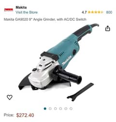 Makita 9" Angle Grinder 2200W GA9020 in brand new condition not used