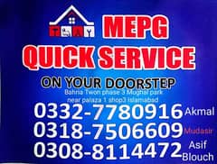 MEPG Quick Repairing and installation service