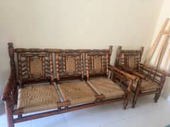 4 seater pure wood tradational sofa\chairs