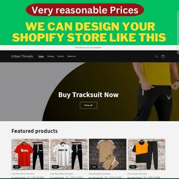 Shopify Complete Store Designing | Start Your Online Business now 1