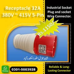 industrial  3 Pin socket Receptical 32A 220V
