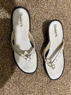 white causal small heel