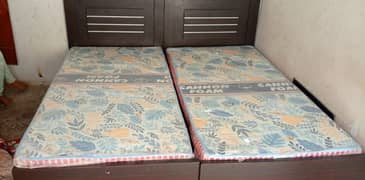 2 single bed with matres