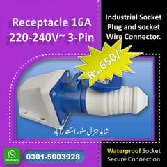 Industrail Socket plug & socket wire Connector  Receptacle 16Amp