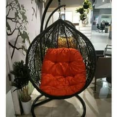 Black hanging swing chair