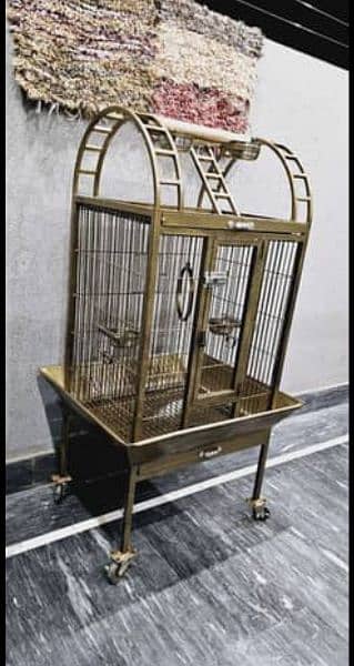 Large Moving Cage with top sitting for all pet birds or Grey parrot 2