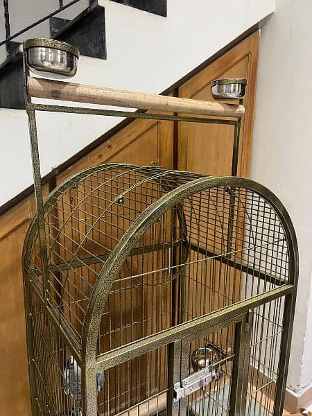 Large Moving Cage with top sitting for all pet birds or Grey parrot 7