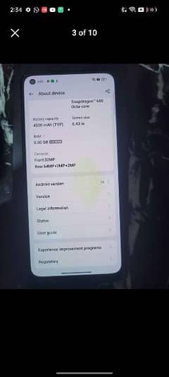 Oppo f21 pro 8/128gb with box exchange possible