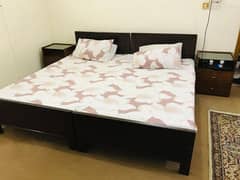 Wooden Bed Set