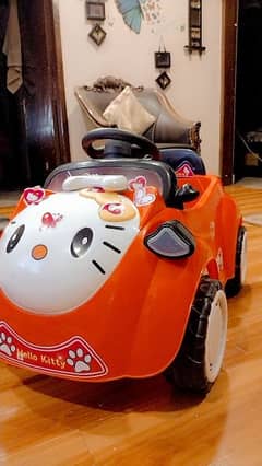 hello kitty baby car 2 months used