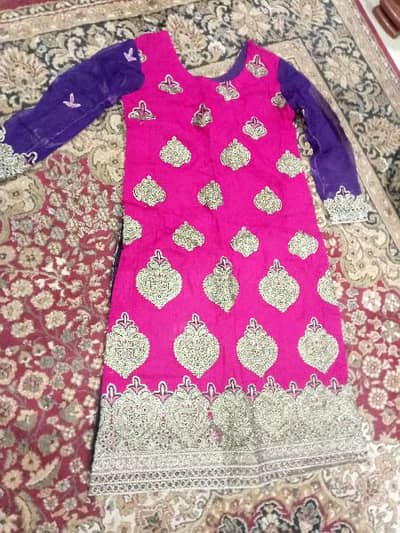 3 piece pure chiffon heavy work