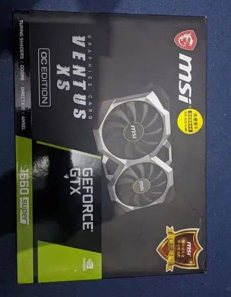 MSI gaming Graphics card 1660 Super for sale 0