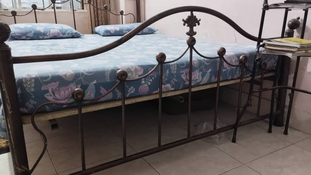 Iron Bed with Mattress 0