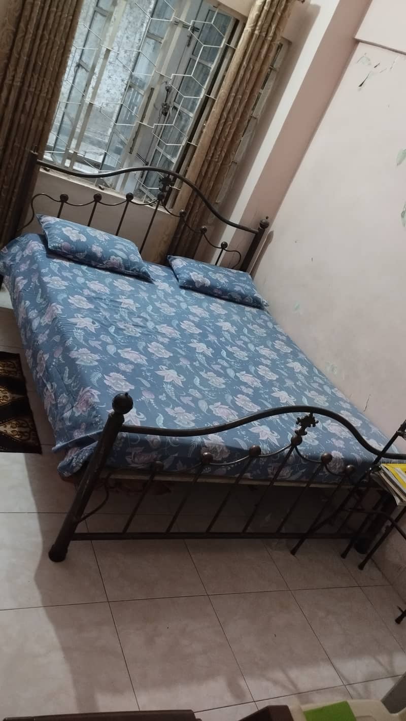 Iron Bed with Mattress 1