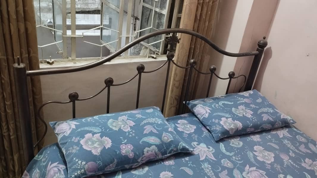 Iron Bed with Mattress 2