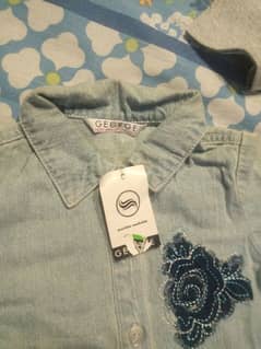 imported denim shirt for girls 7 to 10 years