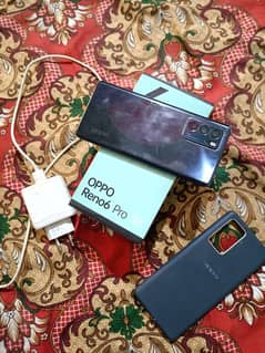 Oppo reno 6pro 5g 10by10 12+12gb 256gb with all assesres