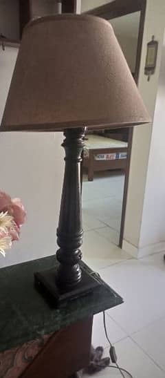 imported asian table lamps . perfect to use . 18 inches height .