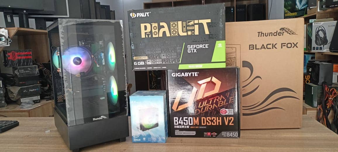 Gigabyte B450M Ryzen 5 3600 with GTX 1660 super Palet 3