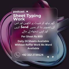 Online Assignment/ Typing Work Available 0