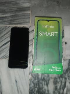infinix smart 5 hai screen crack one hand use ram 3GB ROM 64 GB