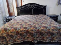 Bed Set | Double Bed | Furniture | Wooden Bed | Side Table | Mattress