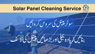 Solar Panel Cleaning and Washing Service