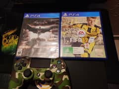 PS4 1 tb with 2 games 1 controller