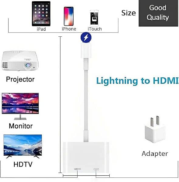 Lightning to HDMI Adapter Digital AV 1