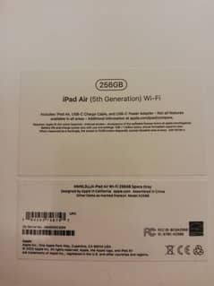 iPad Air 5 (5th Gen) 256 GB, Space Grey, Box Pack