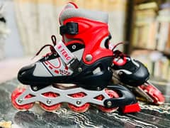 1 Pair Skating Shoes For Teen Age With Safety Gears